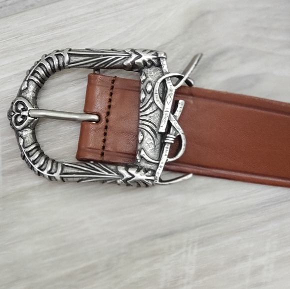 ***SOLD****100% Authentic YSL dark brown belt 31inches/80cm - Picture 3 of 8